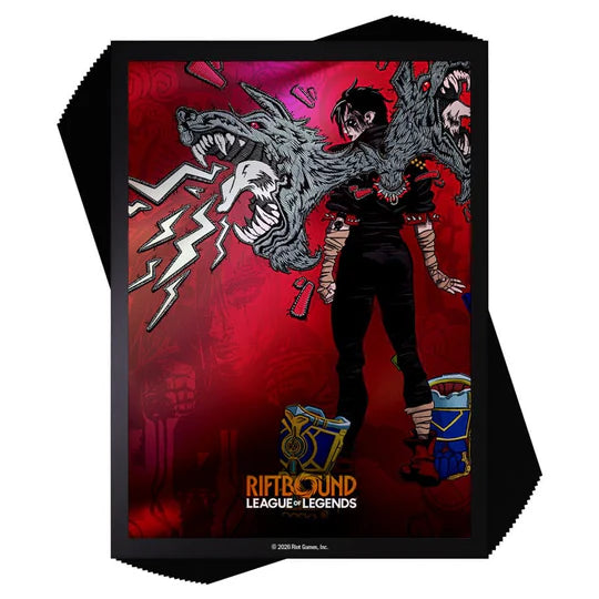 Riftbound: League of Legends - Unleashed Art Sleeves 100 Pack - Vi, Piltover Enforcer