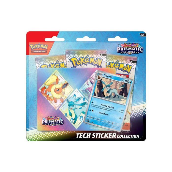 Pokemon Prismatic Evolutions Tech Sticker Collection