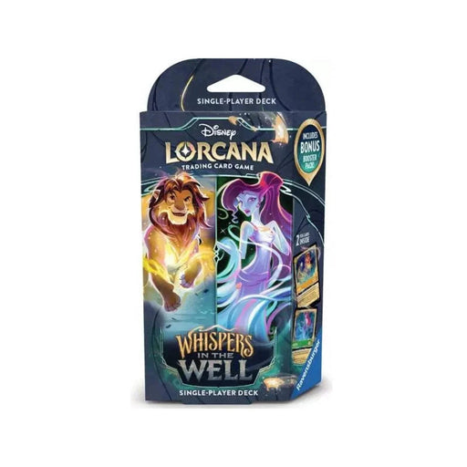 Disney Lorcana Set 10 - Whispers In The Well Starter Deck Amber / Emerald