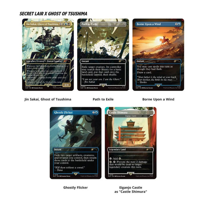 MTG Secret Lair: Ghosts Of Tsushima Shadow Samurai Regular
